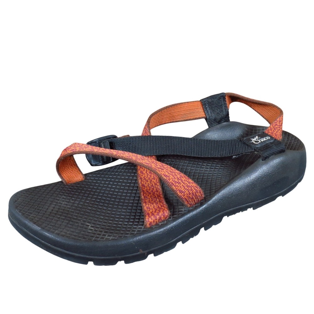 Chaco Z/2 Classic‎ Women Sandal Size 10 Hiking Outdoor Orange Black Fabric